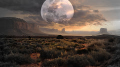 その他 desert_moon Desert Moon [Photography Cactus Mountain Range Sunset Vaporwave